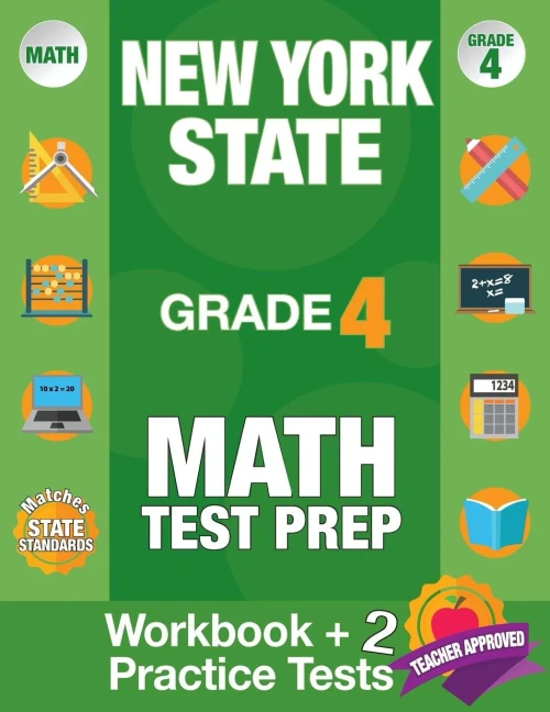 New York State Grade 4 Math Test Prep: New York 4Th Grade Math Test Prep Book For The Ny State Test Grade 4.