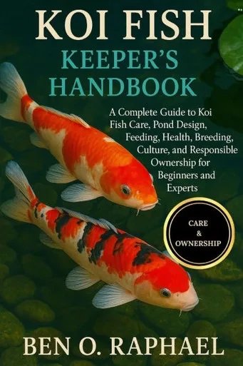 Koi Fish Keeper's Handbook: A Complete Guide to Koi Fish Care, Pond Design, Feeding, Health, Breeding, Culture, and Responsible Ownership for Beginner