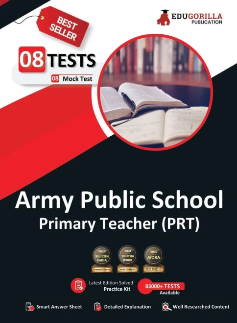 Army Public School (Prt) Exam 2021 8 Full-Length Mock Tests (Solved) + 3 Previous Year Paper Complete Preparation Kit For Army Public School Awes Primary Teacher 2021 Edition