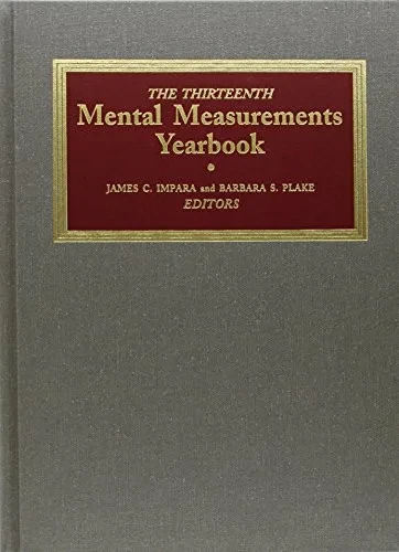 The Thirteenth Mental Measurements Yearbook (Buros Mental Measurements Yearbook)