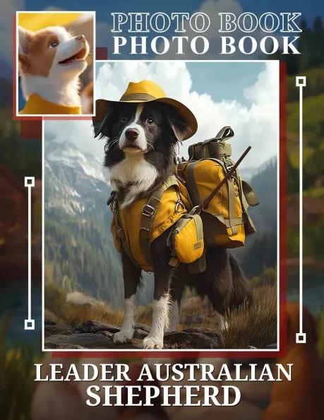 Leader Australian Shepherd Photo Book: Collection Featuring 40 Stunning Images Of Australian Shepherd Dogs For Pet Lovers