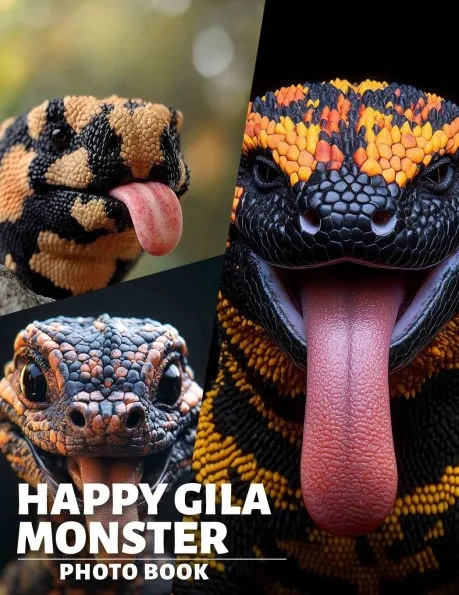Happy Gila Monster Photo Book: Delightful Collection Featuring 40 Captivating Images Of The Charming Lizard Species