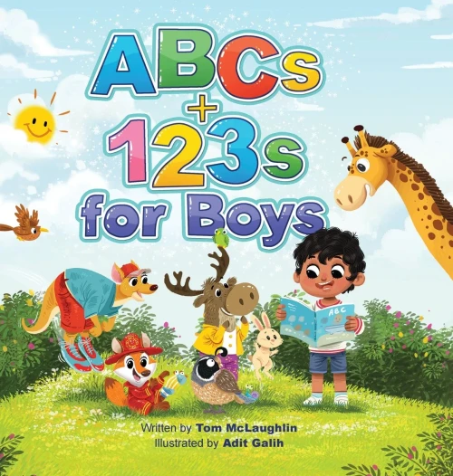Abcs And 123S For Boys: A Fun Alphabet Book To Get Boys Excited About Reading And Counting! Age 0-6. (Baby Shower, Toddler, Pre-K, Preschool, Homeschool, Kindergarten) (1) - Hardcover