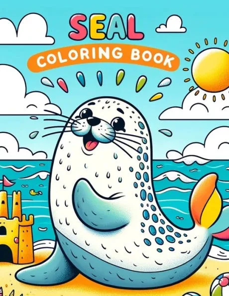 Seal Coloring Book: Embark on a Tranquil Voyage Alongside Graceful Seals, Discovering the Magic of Coastal Habitats Through Exquisite Colo