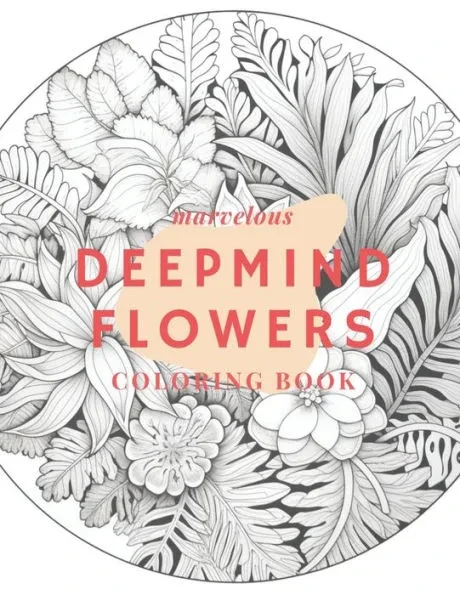 Marvelous deep mind flowers coloring book