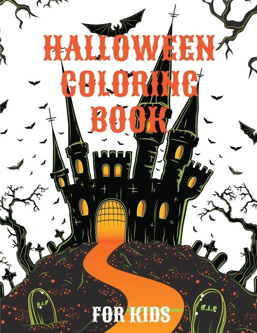 Halloween Coloring Book: Spooky Cute Halloween Coloring Pages For Kids