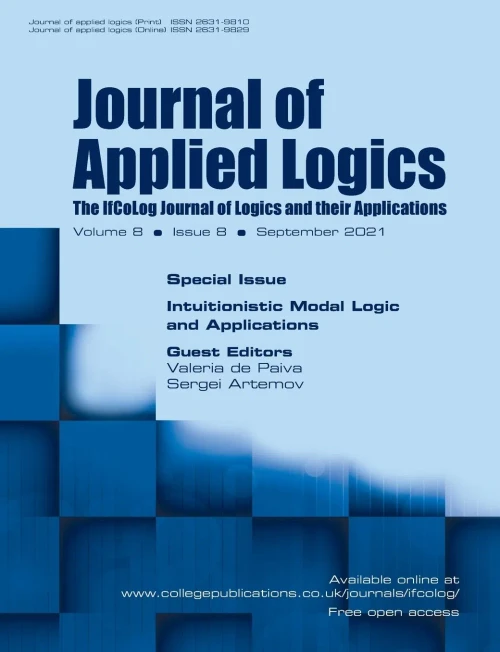Journal Of Applied Logics, Volume 8, Number 8, September 2021. Special Issue: Intuitionistic Modal Logic And Applications