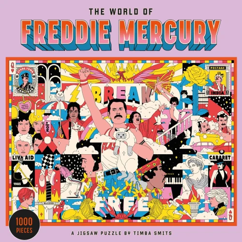 The World Of Freddie Mercury 1000 Piece Puzzle: A Jigsaw Puzzle