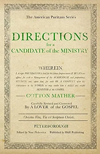 Directions For A Candidate Of The Ministry
