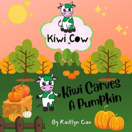 Kiwi Cow: Kiwi Carves A Pumpkin