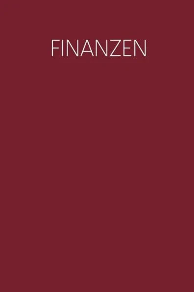 Finanzen: Haushaltsbuch zum Ausfüllen mit praktischer monatlicher Bilanz - Motiv: Rot