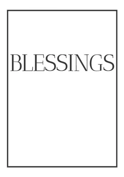 Blessings: A decorative book for coffee tables, end tables, bookshelves and interior design styling Stack feels books to add deco