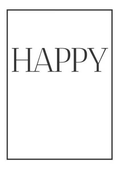 Happy: A colorful decorative book for coffee tables, end tables, bookshelves and interior design styling Stack feels books to