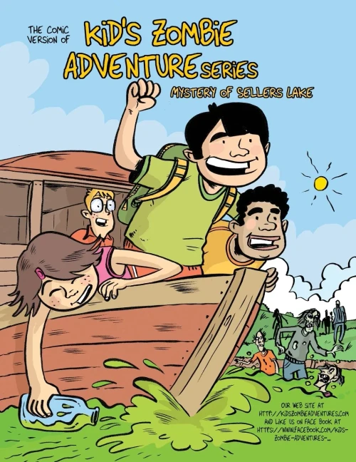 The Comic Version of, kid's Zombie Adventure Series: The Mystery of Sellers Lake (5)