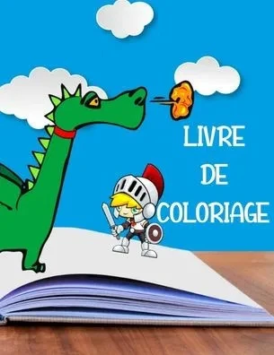Livre de Coloriage: + de 90 Dessins - Pour les enfants de 4 Ã  8 ans - Dessins d'animaux, de dinosaures, de plages, de chats ... - Grand fo