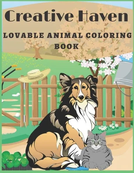 Creative Haven Lovable animal Coloring Book: Creative Haven Lovable Cats and Dogs Coloring Book