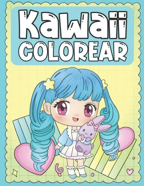 Colorear Kawaii: Libro para Colorear de Tiernos y Amables Personajes Kawaii para Niños de 3 a 9 Años