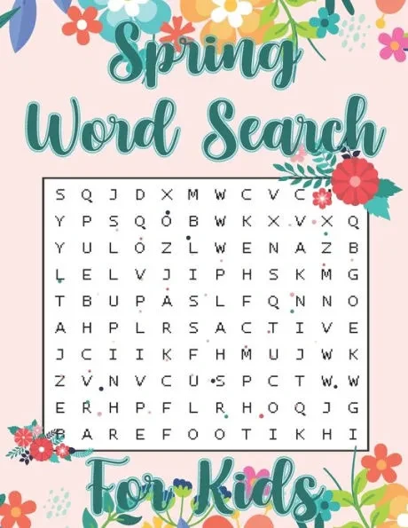 Spring Word Search For Kids: Hello Spring Word Search Puzzle Book Gift for Spring Season Lover