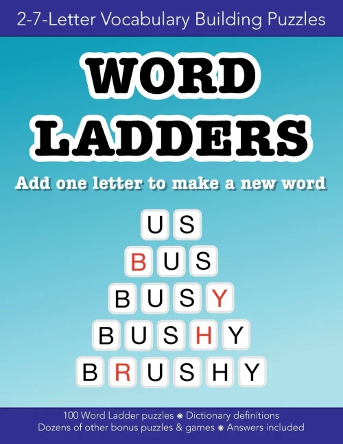 Word Ladders vocabulary building word puzzles and other games: Education resources by Bounce Learning Kids