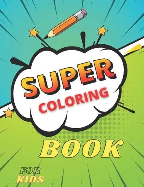 Super Coloring Book for kids: Great drawings of animals and grometric shapes valid for all ages