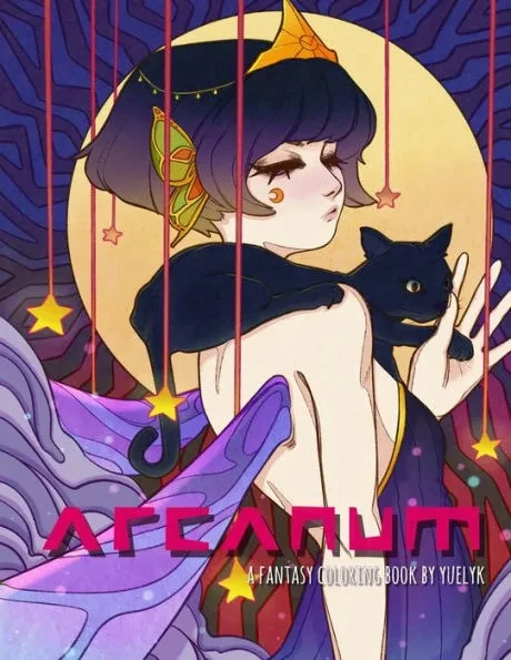 ARCANUM - A Fantasy Coloring Book by Yuelyk: Adult Coloring Book