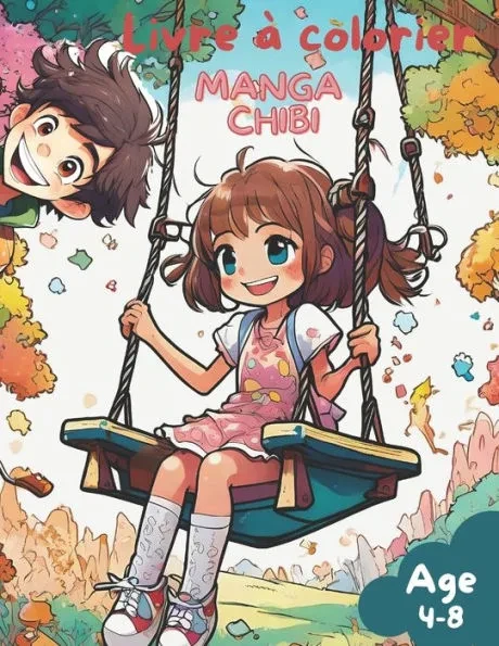 Livre à colorier Manga Chibi