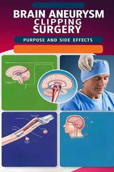 Brain Aneurysm Clipping Surgery Purpose and Side Effects: Brain aneurysm clipping surgery is used to prevent or treat a ruptured aneurysm, a life thre