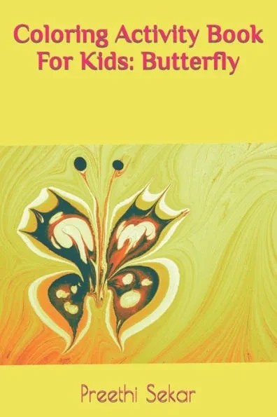 Coloring Activity Book For Kids: Butterfly