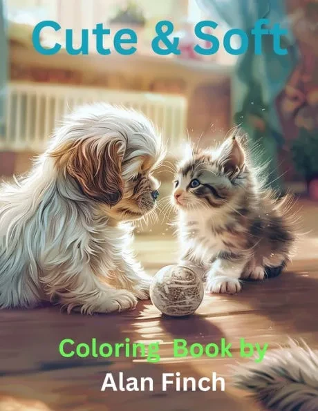 Soft and Cute: Coloring Book by Alan Finch