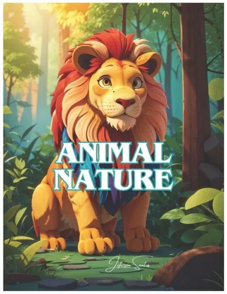 Animal Nature: Coloring book for kids of animals