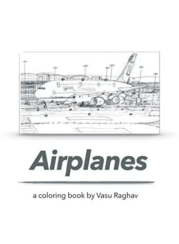 Airplanes: a coloring book by Vasu Raghav (1)