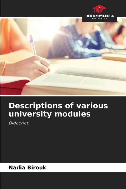 Descriptions of various university modules