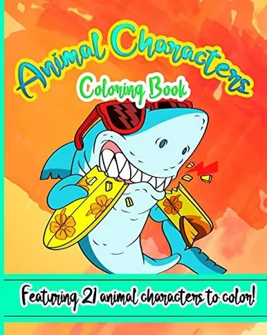 Animal Characters Coloring Book: (For the kids by age or by heart)