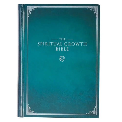 The Spiritual Growth Bible, Study Bible, NLT New Living Translation Holy Bible, Hardcover, Teal