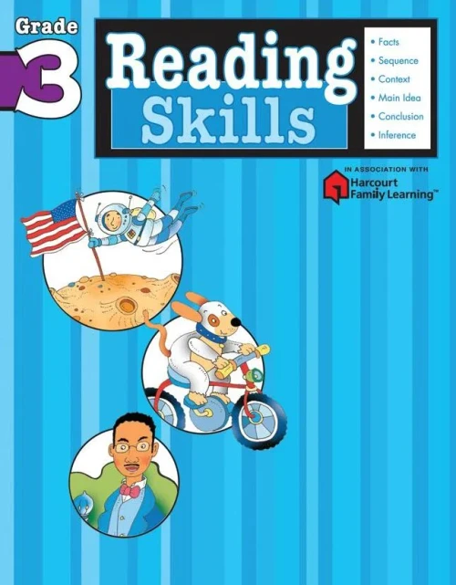 Reading Skills: Grade 3 (Flash Kids Harcourt Family Learning)