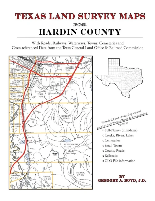 Texas Land Survey Maps for Hardin County
