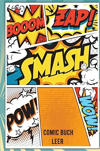 Comic Buch Leer: Zum Selber Zeichnen Geschenk F?r Kinder Und Comicfans (German Edition)