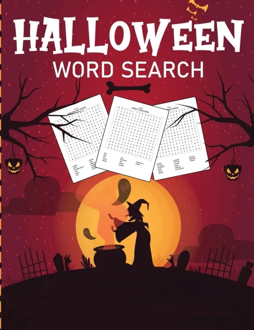 Halloween Word Search: Puzzle Activity Book For Kids and Adults | Halloween Gifts