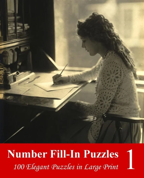 Number Fill-In Puzzles 1: 100 Elegant Puzzles in Large Print Large Print