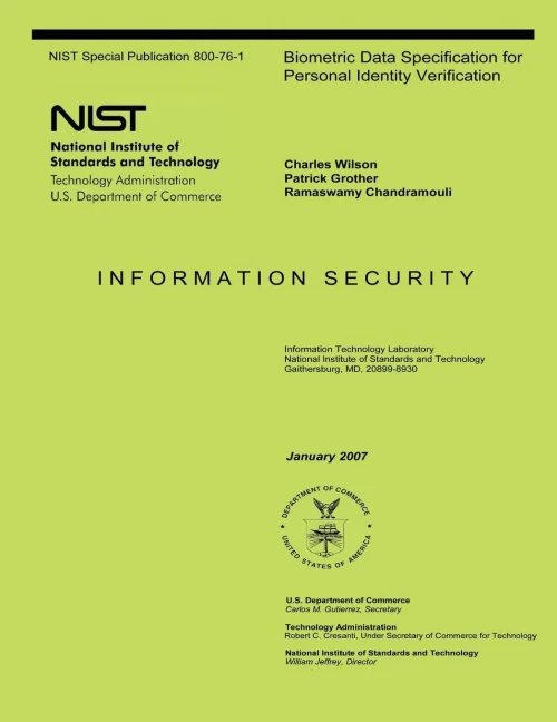 Biometric Data Specification for Personal Identity Verification