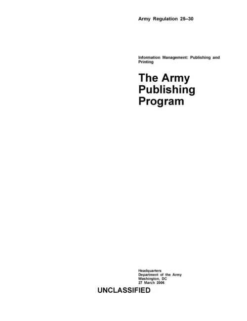 The Army Publishing Program