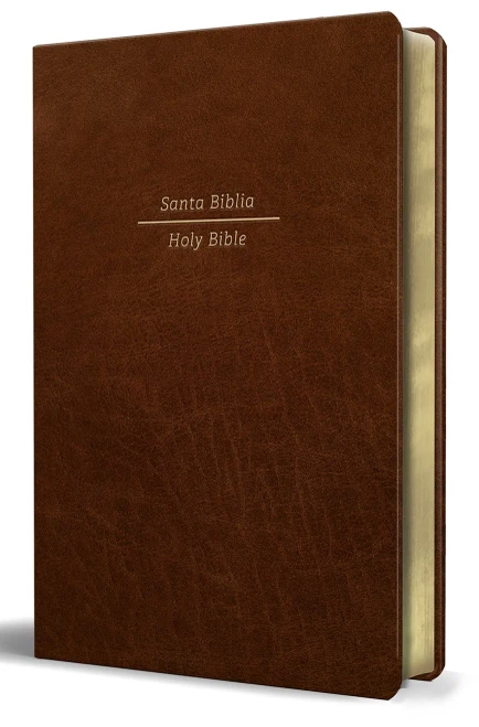 Biblia Biling?e Reina Valera 1960/ESV Tamaño grande letra grande piel marrón
