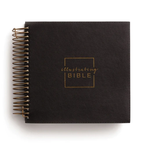 Illustrating Bible NIV Dark Grey (Spiral Bound Journaling Bible)