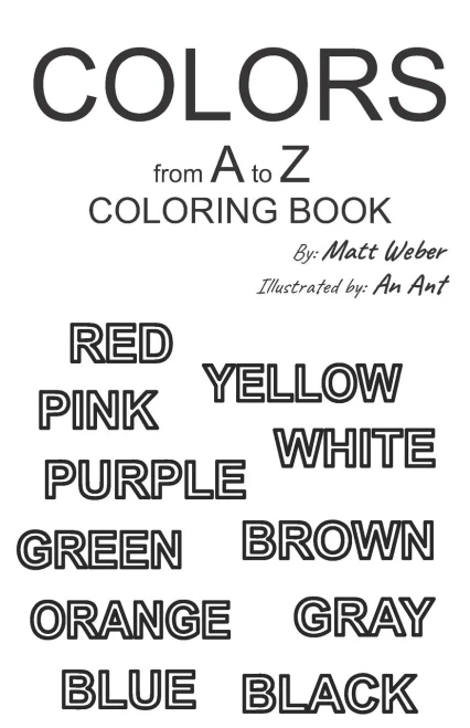Colors from A to Z: Coloring Book