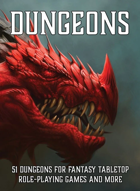 Dungeons: 51 Dungeons for Fantasy Tabletop Role-Playing Games (Hardback)