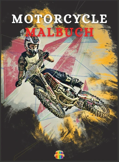 Motorcycle Malbuch: F?rbung Buch f?r Jungen im Alter von 5-12 (Hardback)