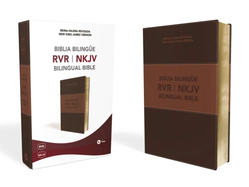 Biblia Bilingue Reina Valera Revisada / New King James (Leather)