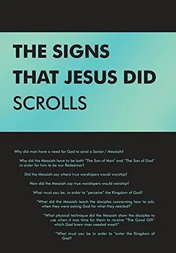 The Signs That Jesus Did Scrolls: Opened-Up Scripture (Hardback)
