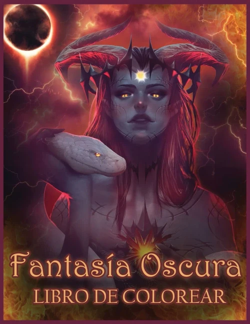 Fantas?a Oscura Libro De Colorear: Libros para Colorear de Fantas?a Ligera y Oscura (Fantas?a para Colorear)