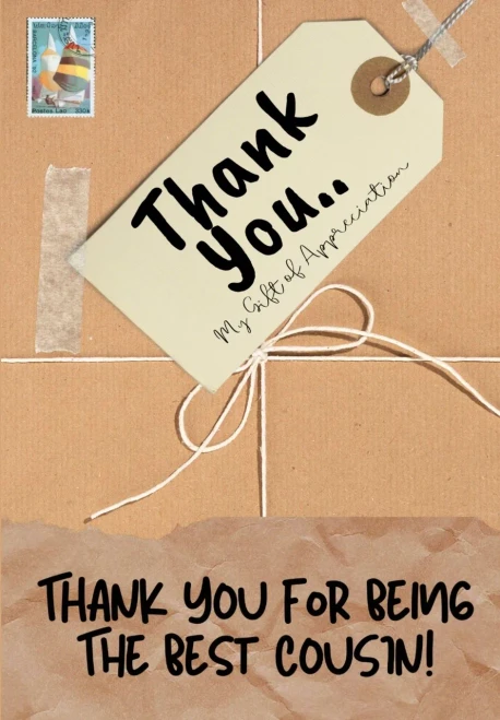 Thank You For Being The Best Cousin: My Gift Of Appreciation: Full Color Gift Book Prompted Questions 6.61 x 9.61 inch (9781922485397)
